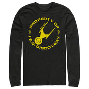 Men's Star Trek: Discovery Property of ISS Discovery  Adult Long Sleeve Shirt