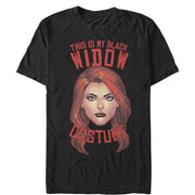 Men's Marvel Halloween My Black Widow  Costume  Adult T-Shirt