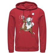 Men's Lost Gods Santa Yeti  Adult Pull Over Hoodie