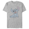 Men's Lilo & Stitch Halftone Smile  Adult T-Shirt