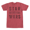 Men's Star Wars Vintage Striped Logo  Adult T-Shirt