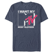 Men's MTV I Want My Music Television  Adult T-Shirt