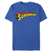 Men's Superman Classic Text Logo  Adult T-Shirt