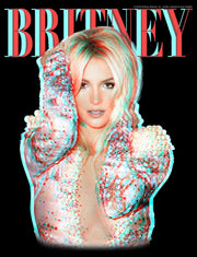 Men's Britney Spears Pop Star Glitch  Adult T-Shirt