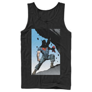 Men's Superman Strongest Hero Pose  Adult Tank Top