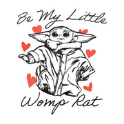 Men's Star Wars: The Mandalorian Valentine's Day The Child Be My Womp Rat  Adult T-Shirt