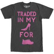 Women's CHIN UP Traded in My Heels  Adult Boyfriend Tee