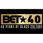 Men's BET Gold 40 Years of Black Culture  Adult T-Shirt