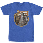 Men's Star Wars The Force Awakens Retro Droids  Adult T-Shirt