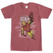 Men's Marvel Iron Man Comic Book Cover  Adult T-Shirt