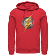 Men's Zack Snyder Justice League The Flash Logo  Adult Pull Over Hoodie