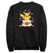 Men's Pokemon Halloween Pikachu Candy Bag  Adult Sweatshirt