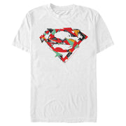 Men's Superman Logo Puzzle  Adult T-Shirt