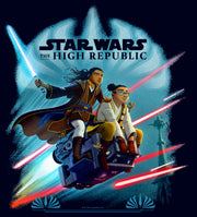 Men's Star Wars The High Republic Race to Crashpoint Tower  Adult T-Shirt