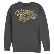 Men's Fortnite Victory Royale Gold Script  Adult Sweatshirt