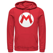 Men's Nintendo Mario Circle Icon  Adult Pull Over Hoodie