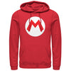 Men's Nintendo Mario Circle Icon  Adult Pull Over Hoodie