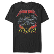 Men's Star Wars Darth Vader Metal Band  Adult T-Shirt