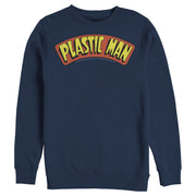 Men's Justice League Plastic Man Logo  Adult Sweatshirt