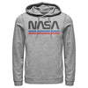 Men's NASA Stripe Minimal Logo Vintage  Adult Pull Over Hoodie