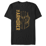 Men's Star Wars: The Mandalorian The Armorer Line Art  Adult T-Shirt