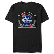 Men's Pabst Vintage Sign Logo  Adult T-Shirt