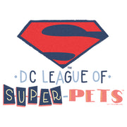 Men's DC League of Super-Pets Superman Logo Cutouts  Adult T-Shirt