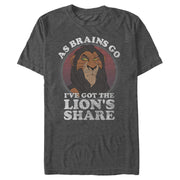 Men's Lion King Scar Lion's Share Brains  Adult T-Shirt