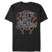 Women's CHIN UP Let's Get Basted  Adult Boyfriend Tee