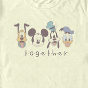 Men's Mickey & Friends Together Original Crew  Adult T-Shirt