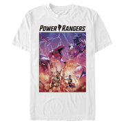 Men's Power Rangers Lightning Storm Battle  Adult T-Shirt