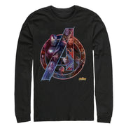 Men's Marvel Avengers: Infinity War Logo  Adult Long Sleeve Shirt