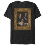 Men's Twin Peaks Deer Head Frame  Adult T-Shirt