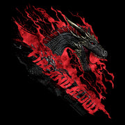 Men's Game of Thrones Fire and Blood Dragon Red  Adult T-Shirt