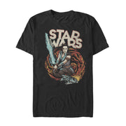 Men's Star Wars: The Rise of Skywalker Rey Retro Swirl  Adult T-Shirt