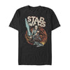 Men's Star Wars: The Rise of Skywalker Rey Retro Swirl  Adult T-Shirt