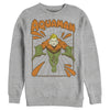 Men's Justice League Aquaman Vintage  Adult Sweatshirt