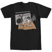 Men's Lost Gods Cat Breakdancing Boombox  Adult T-Shirt