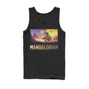 Men's Star Wars: The Mandalorian Dreamscape Journey  Adult Tank Top