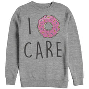 Men's CHIN UP I Donut Care  Adult Sweatshirt