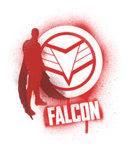 Men's Marvel The Falcon and the Winter Soldier Falcon Spray Paint  Adult T-Shirt