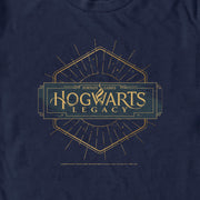 Men's Hogwarts Legacy Small Art Deco Logo  Adult T-Shirt