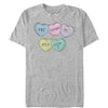 Men's Star Trek Valentine Phasers to Stun Candy Hearts  Adult T-Shirt