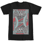 Men's Lost Gods Striped King Playing Card  Adult T-Shirt