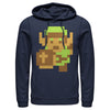 Men's Nintendo Legend of Zelda Pixel Link  Adult Pull Over Hoodie