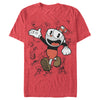 Men's Cuphead Sketch Parade  Adult T-Shirt