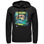 Men's Jurassic Park Car Chase Scene  Adult Pull Over Hoodie