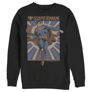 Men's Superman Classic Hero Pose  Adult Sweatshirt