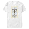 Men's Star Wars: The Mandalorian Grogu and Mando Faded Card  Adult T-Shirt