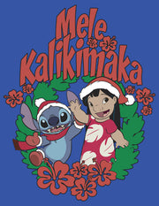 Men's Lilo & Stitch Mele Kalikimaka Christmas  Adult Sweatshirt